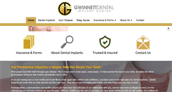Desktop Screenshot of gwinnettdentalimplantcenter.com