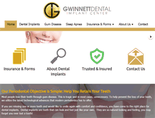 Tablet Screenshot of gwinnettdentalimplantcenter.com